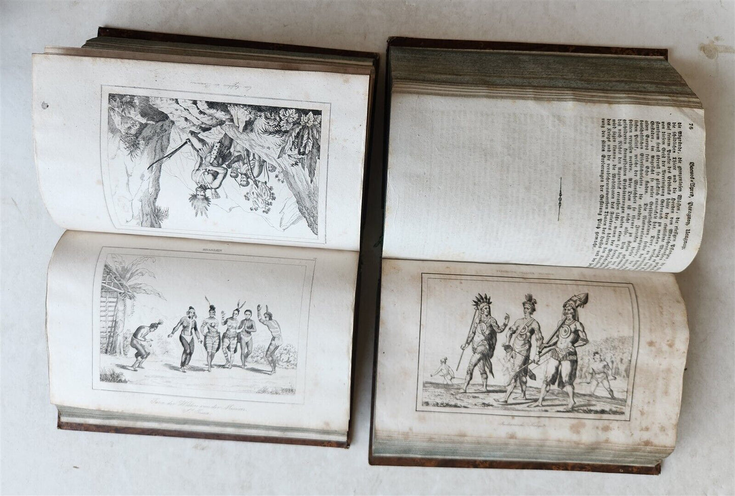 1838 ILLUSTRATED HISTORY of NORTH AMERICA Brazil Columbia & Gyana antique