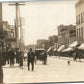 DIXON IL FIRST STREET ANTIQUE REAL PHOTO POSTCARD RPPC