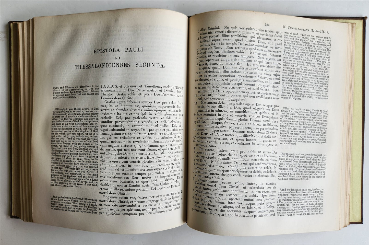 1872 BIBLE in ENGLISH antique VULGATE NEW TESTAMENT Douay Version of 1582