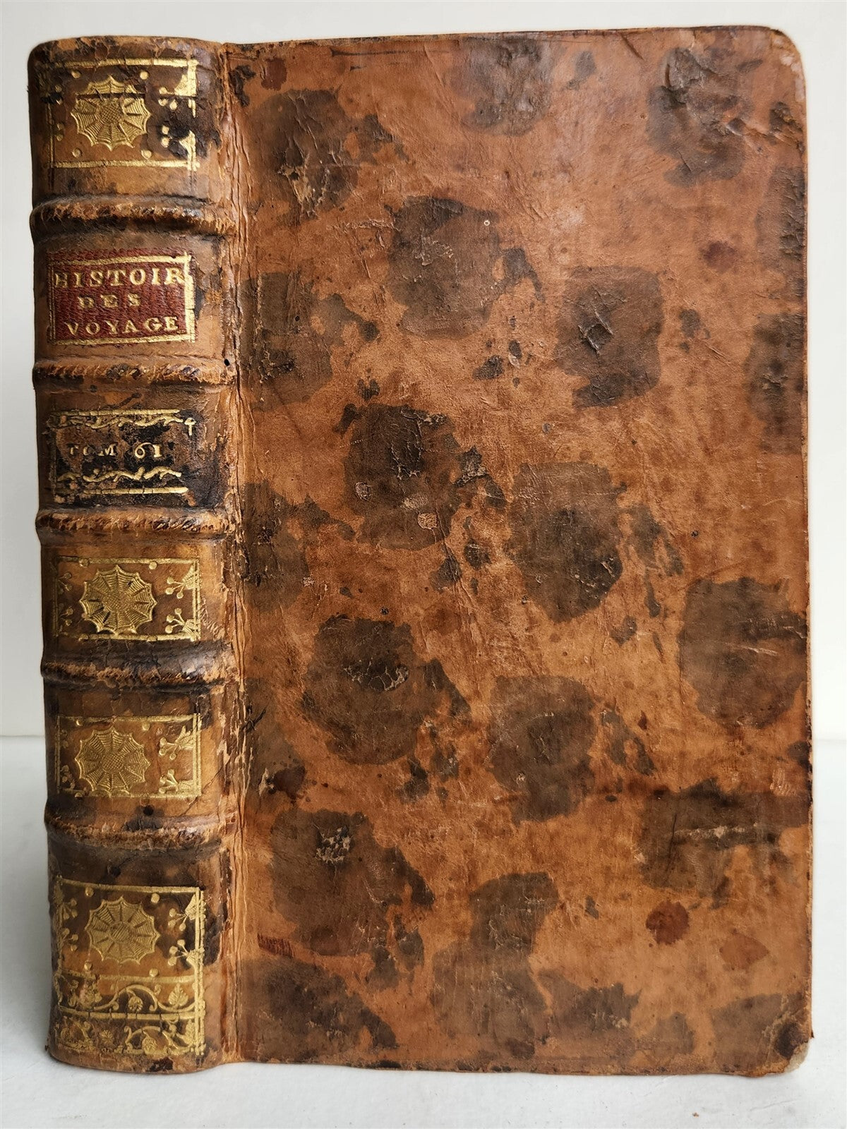 1761 HISTOIRE des VOYAGES antique vol.61 ALPHABETICAL INDEX A-C