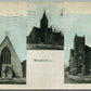 STREATOR IL CHURCHES ANTIQUE POSTCARD
