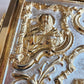 GREEK RUSSIAN ORTHODOX CHURCH GOSPEL GILT BRASS COVERS folio VINTAGE Bible