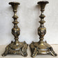 19th century RUSSIAN or POLISH PAIR of SABBATH CANDLESTICKS antique RARE Judaica