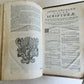 1725 COMMENTARIUS in ECCLESIASTEN PIGSKIN BOUND FOLIO w/ CLASPS antique
