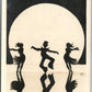 SS. HONOLULU DANCING SILHOUETTES VINTAGE REAL PHOTO POSTCARD RPPC