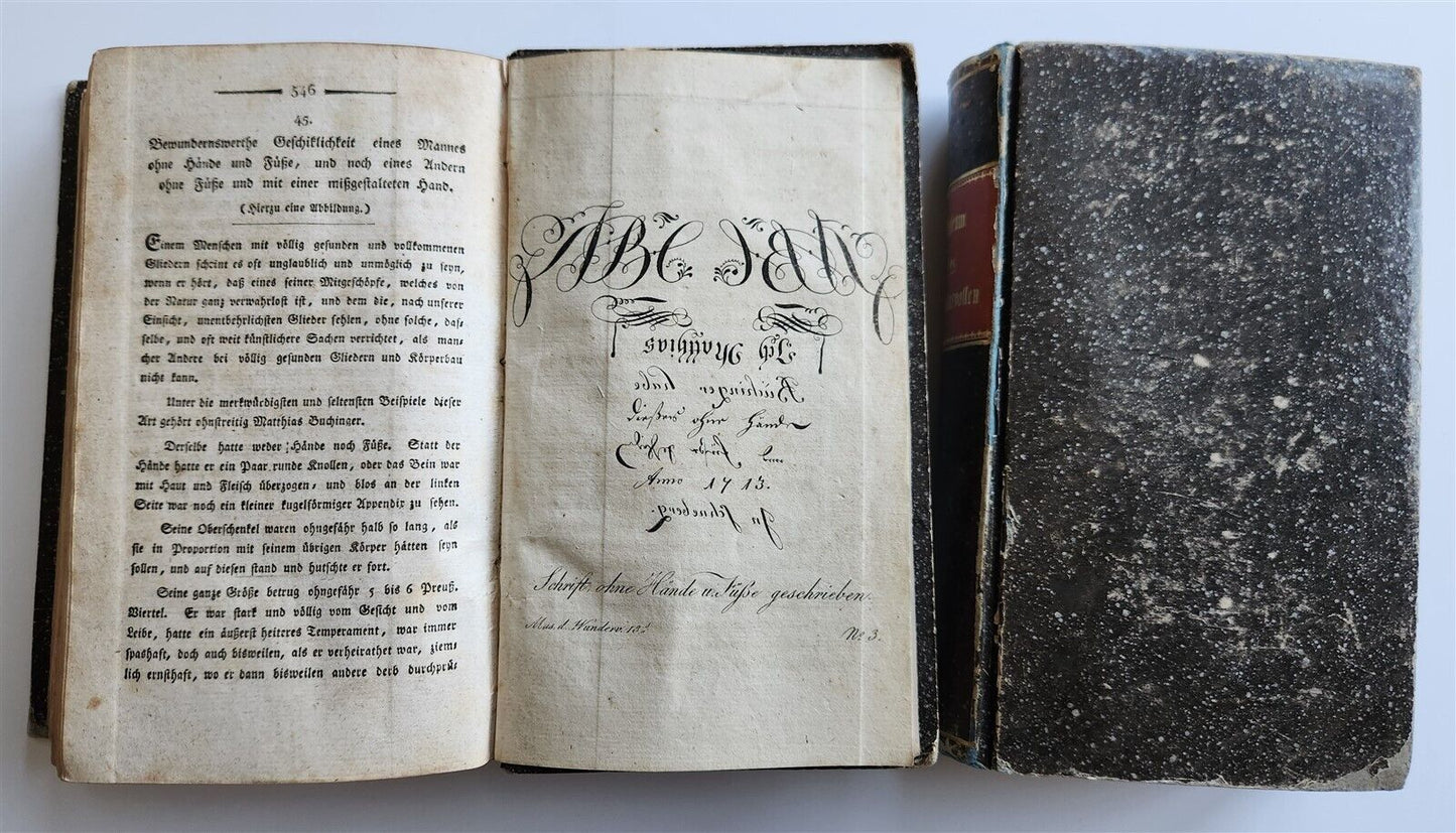 1803-04 EXTRAORDINARY in NATURE ART & HUMAN LIFE 2 VOLUMES antique ILLUSTRATED