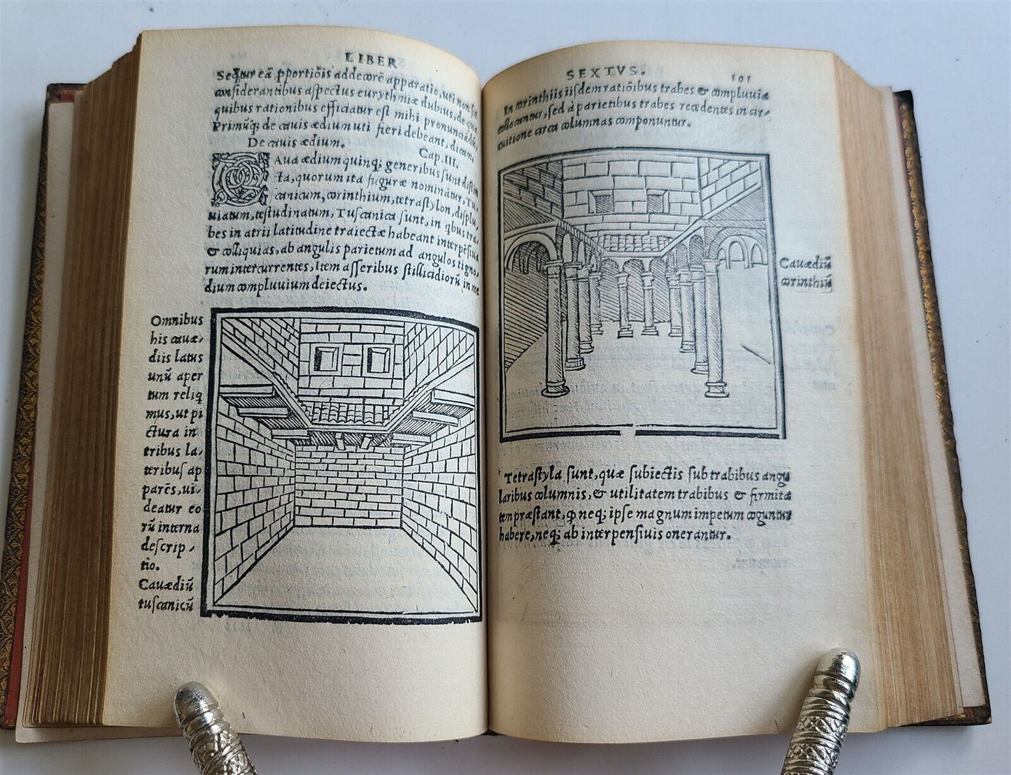 1513 VITRUVIUS ILLUSTRATED antique POST-INCUNABULA rare 16th CENT. architecture