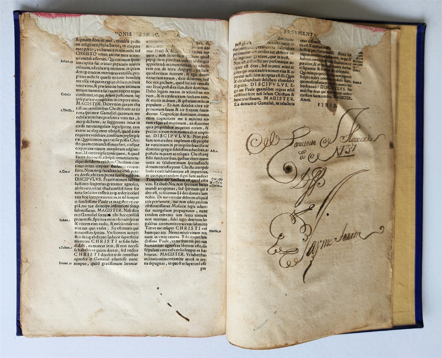 1537 ALTERCATIO SYNAGOGAE et ECCLESIA antique 16th CENTURY in LATIN Judaica