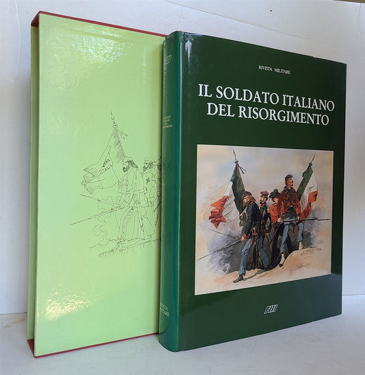 1987 IL SOLDATO ITALIANO DEL RISORGIMENTO antique ILLUSTRATED FOLIO