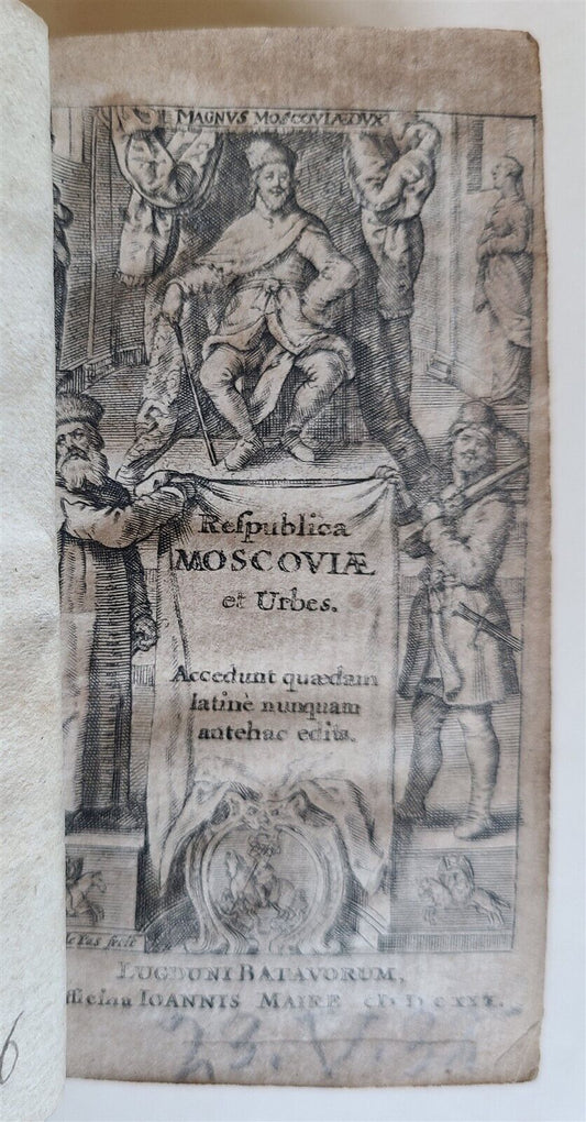 1630 RESPUBLICA MOSCOVIA antique MOSCOW PRINCIPALITY RUSSIA HISTORY travel