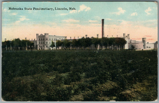 LINCOLN NE STATE PRISON ANTIQUE POSTCARD