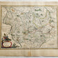 1640 MAP of GERMANY SAXONY by WILLEM BLAEU antique AUTHENTIC hand colored