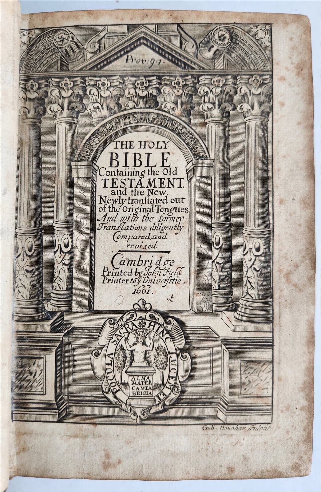 1661 BIBLE in ENGLISH OLD & NEW TESTAMENT antique KING JAMES VERSION