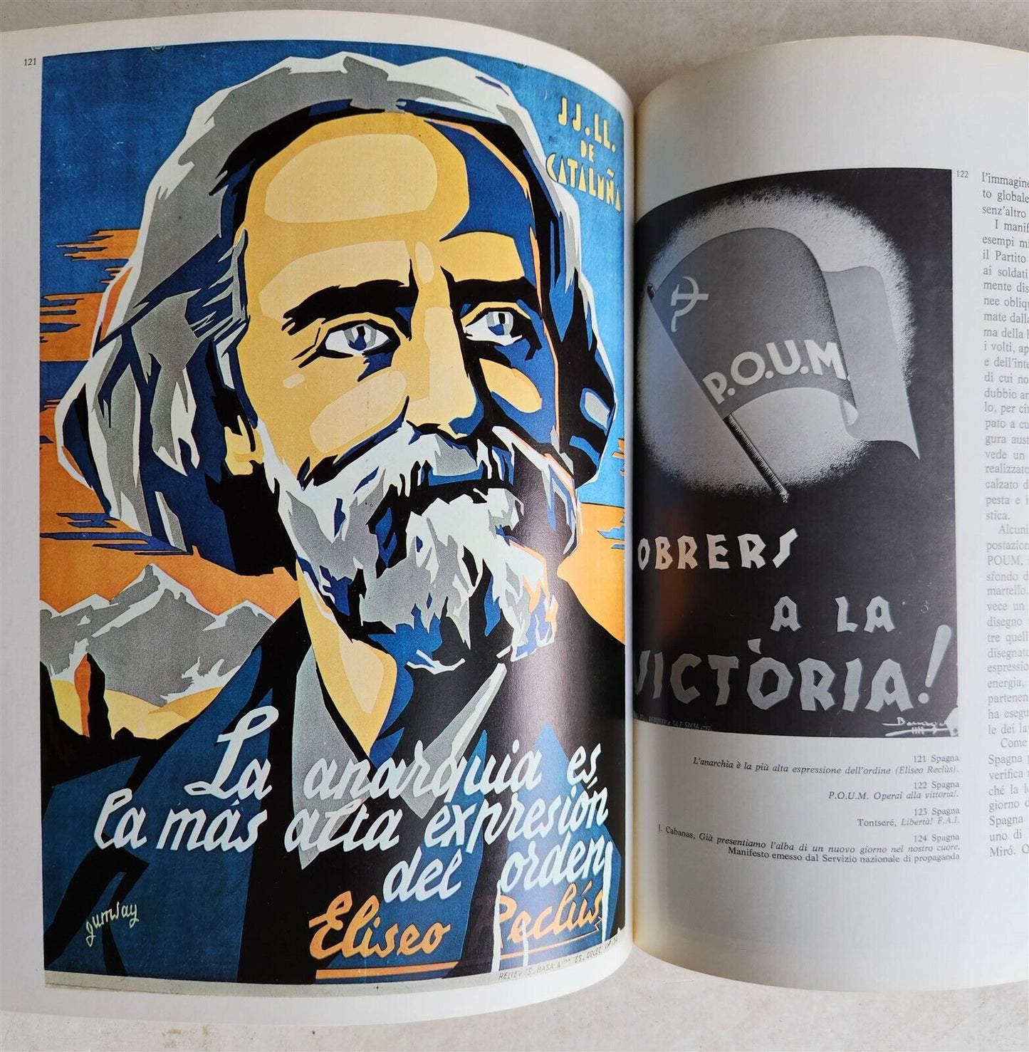 MANIFESTI RIVOLUZIONARI vintage ART & REFERENCE ALBUM RUSSIAN SPANISH POSTERS