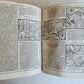 1602 BIBLE in LATIN ILLUSTRATED w/ MAP & NUMEROUS WOODCUTS antique