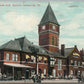 GALESBURG IL BURLINGTON ROUTE RAILROAD STATION RAILWAY DEPOT ANTIQUE POSTCARD
