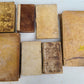 17th-19th CENTURY BINDINGS - LOT of 10 VELLUM BOUND BOOKS antique