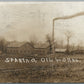 SPARTA OH OIL WORKS ANTIQUE REAL PHOTO POSTCARD RPPC