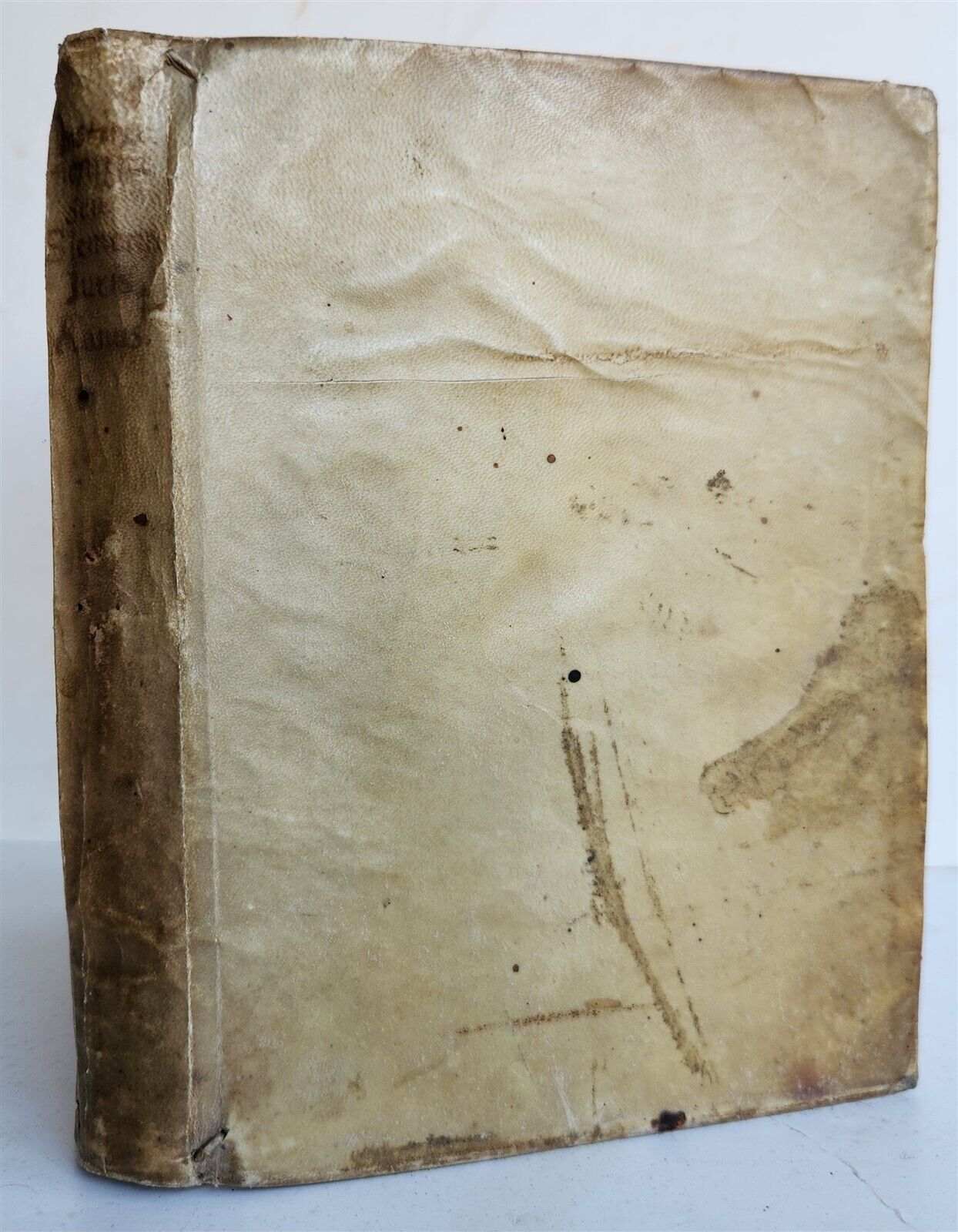 18th cent. MANUSCRIPT ROMAN LAW BOOK Institutiones Juris Civilis VELLUM antique