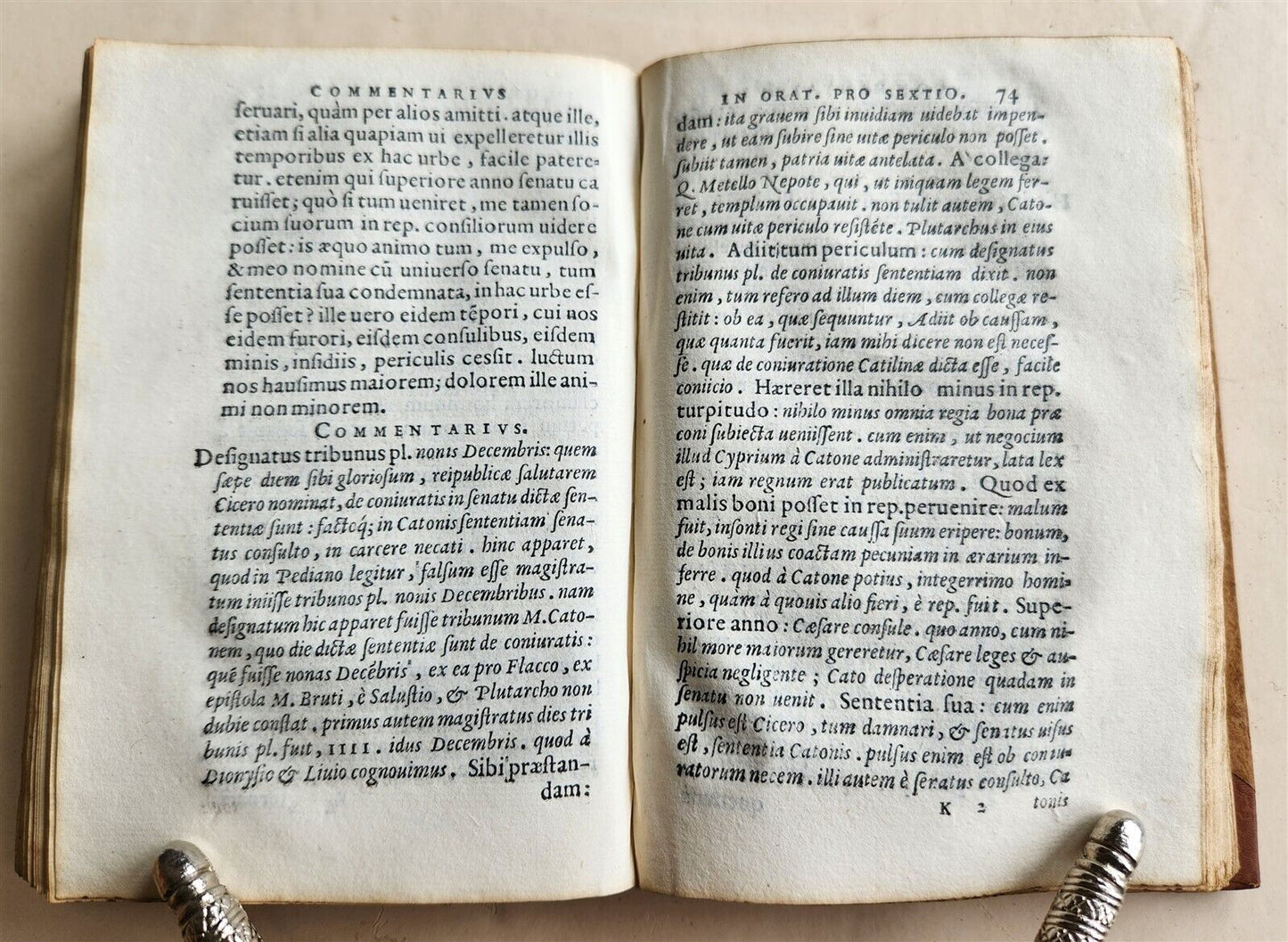 1559 ALDINE PRESS PAOLO MANUZIO antique 16th CENTURY In orationem ciceronis