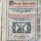 1596 HISTORICAL CHRONICLE of GERMAN RELIGIOUS ORDER antique Kurtze Chronica RARE