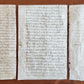 ANCIENT MANUSCRIPTS LOT of 3 FRAGMENTS about 14th century antique