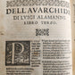 1570 La Avarchide del s. Luigi Alamanni POETRY antique VELLUM BOUND 16th CENTURY