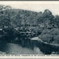 EAST STROUDSBURG PA SCENE FROM BRIDGE PINESBOOK in POCONOS ANTIQUE POSTCARD