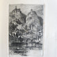 ETCHINGS by B.MANNFELD SIGNED by AUTHOR antique Ein Skizzen-Buch