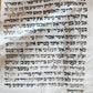 TORAH SCROLL FRAGMENT MANUSCRIPT on VELLUM antique BIBLE NUMBERS 4:39-15:16