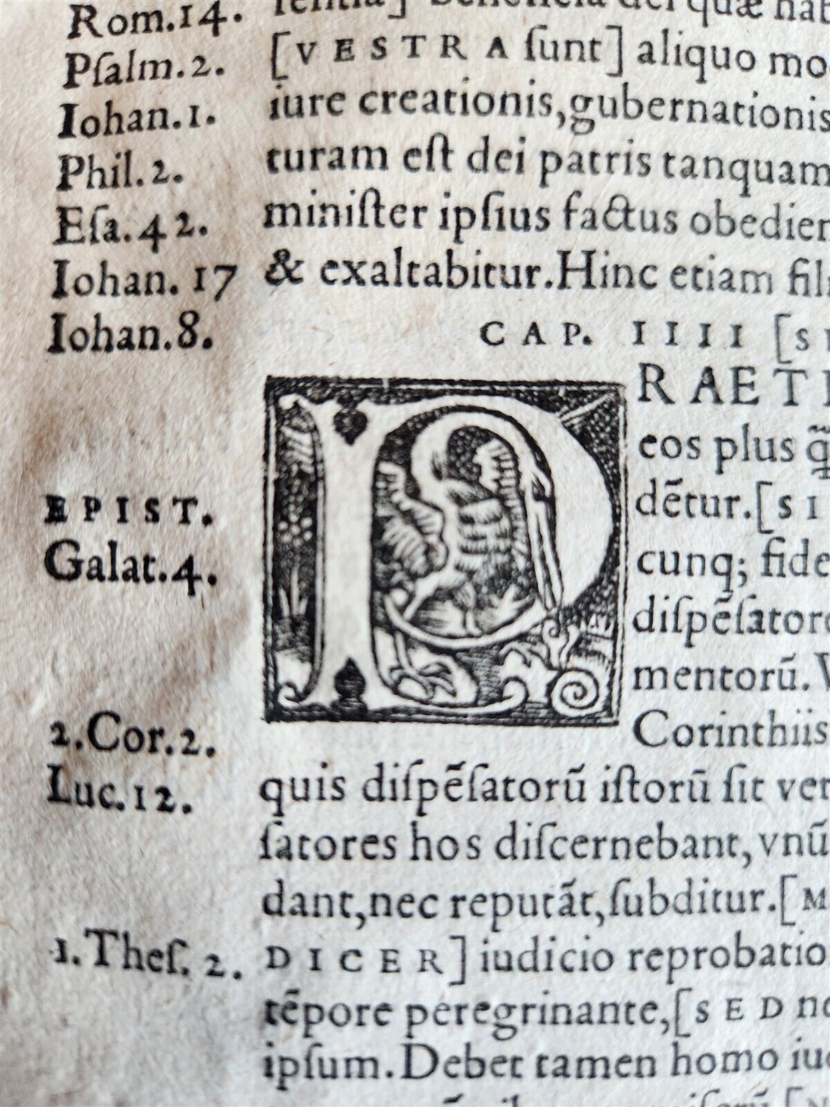 1537 DENIS THE CARTHUSIAN antique COMMENTARY ON EPISTLES of ST.PAUL 16th CENTURY