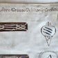 16th-17th CENTURY LARGE FOLIO BINDING antique VELLUM 10 by 17 inches