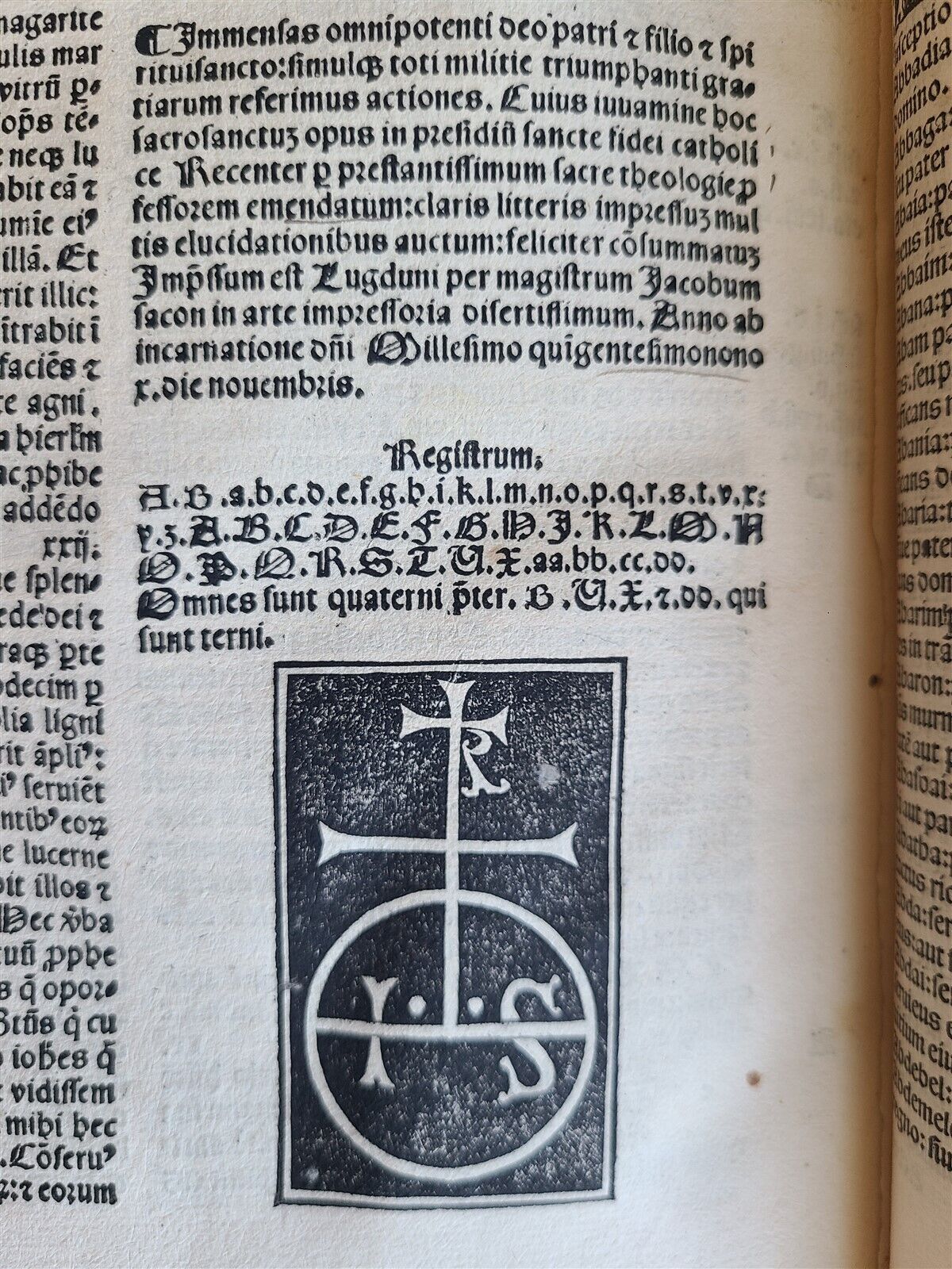 1509 BIBILE in LATIN POST-INCUNABULA antique LYON BIBLIA LATINA rare