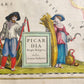 1640 MAP of PICARDIA FRANCE BELGIUM WILLEM BLAEU antique AUTHENTIC hand colored