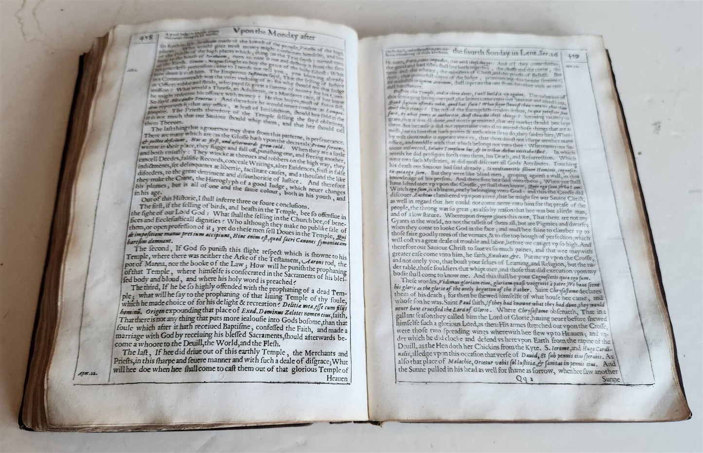 1629 SERMONS by FONSECA antique in ENGLISH
