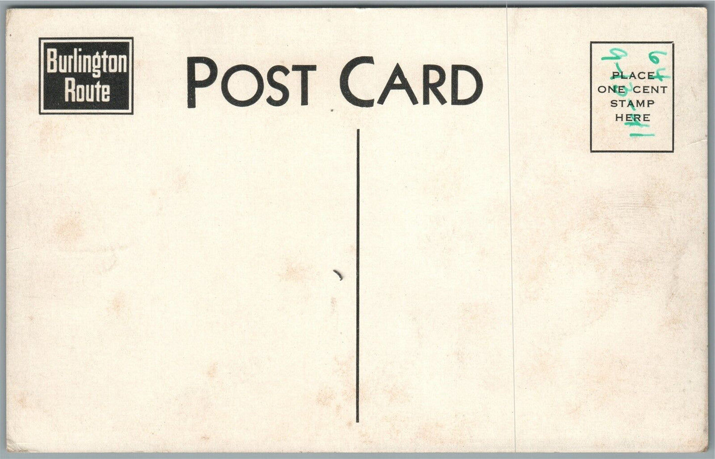 BURLINGTON & NEBRASKA STATE FAIR TRAINS ANTIQUE POSTCARD