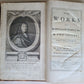 1740 WORKS of SIR WILLIAM TEMPLE 2 volumes antique FOLIO in ENGLISH