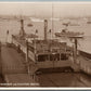 PORTSMOUTH HARBOUR & FLOATING BRIDGE ANTIQUE REAL PHOTO POSTCARD RPPC
