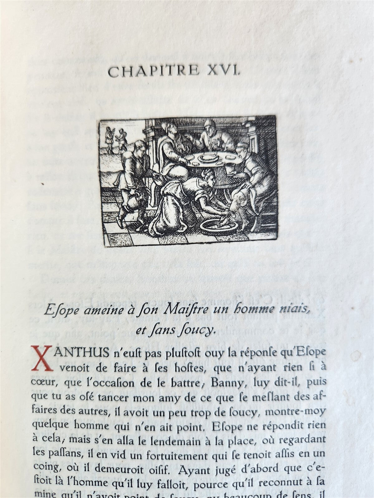 1920 AESOP'S FABLES antique Les Fables d'Esope Phrygien ILLUSTRATED 1669 reprint