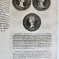 1557 NUMISMATICS antique ILLUSTRATED w/ 400 WOODCUTS Roman & German coins