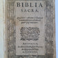 1587 BIBLE 16th CENTURY BIBLIA SACRA by PLANTIN antique OLD & NEW TESTAMENT