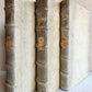 1719 MYSTICA CIVITAS DEI 3 PIGSKIN BOUND FOLIOS antique