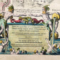 1640 MAP of GERMANY FOSSA SANCTAE MARIAE by WILLEM BLAEU antique AUTHENTIC