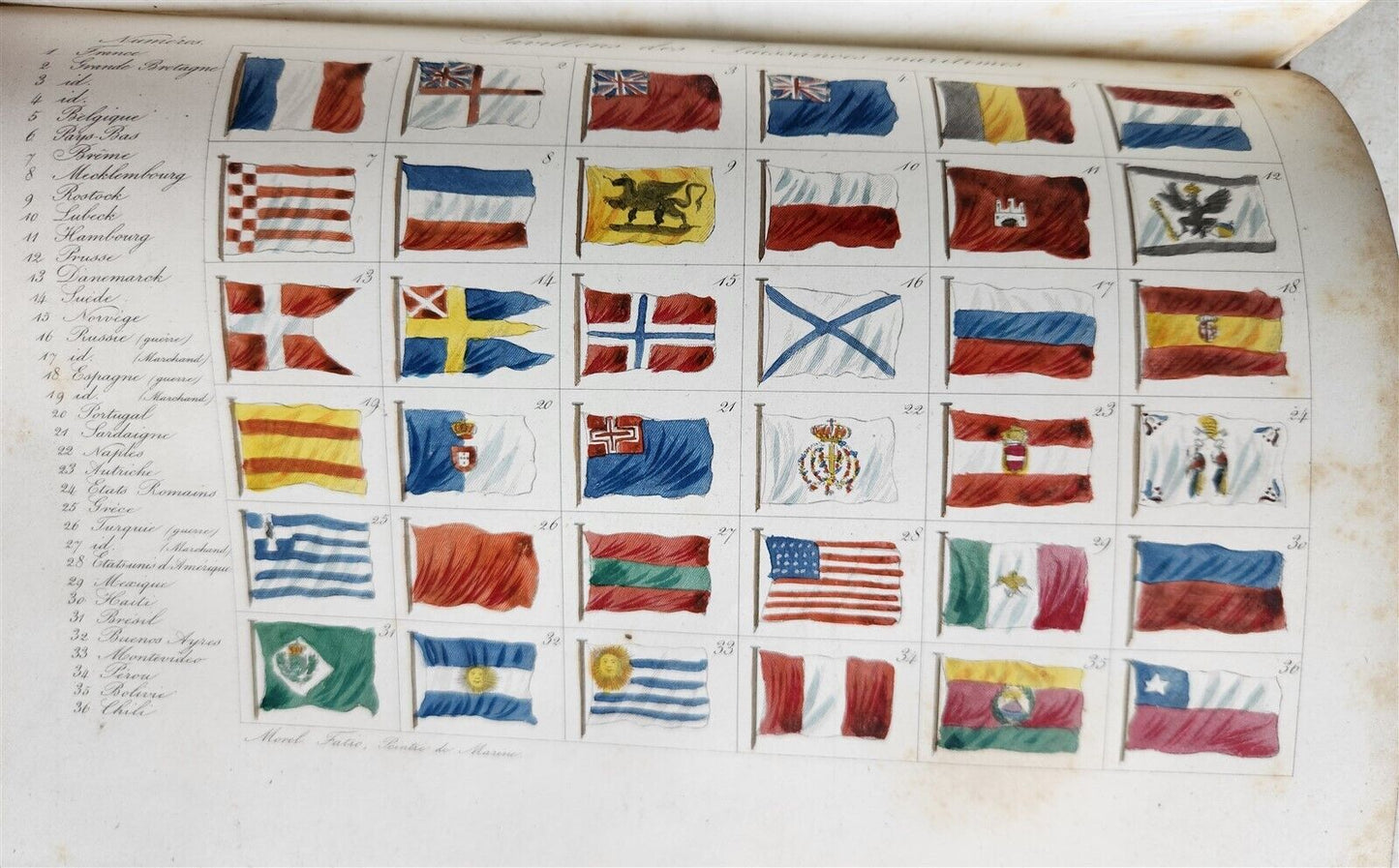 1844 MARINES HISTORY ILLUSTRATED antique LA MARINE King of Hanover PROVENANCE