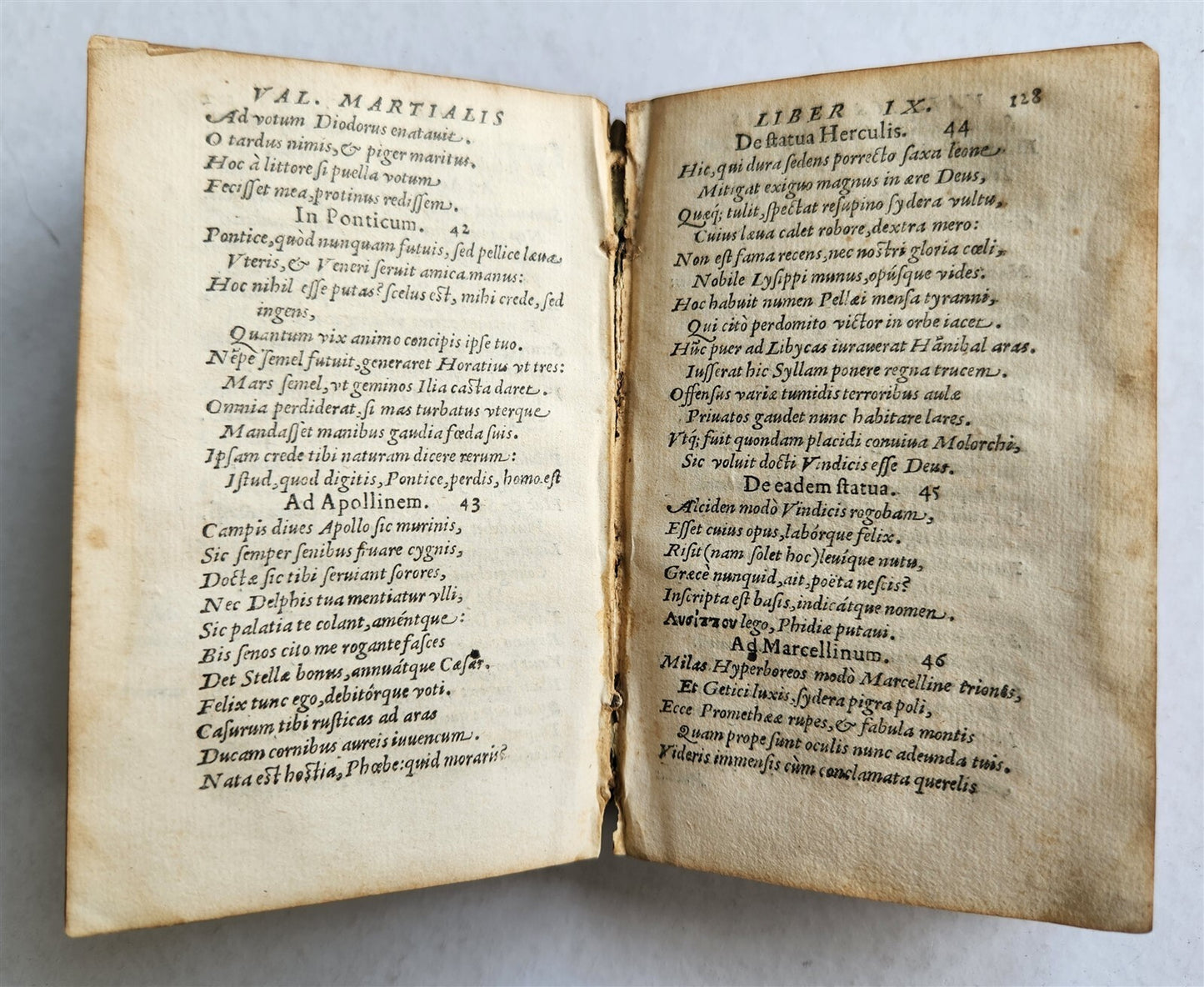1559 EPIGRAMMATA by VALERII MARTIALIS antique 16th CENTURY