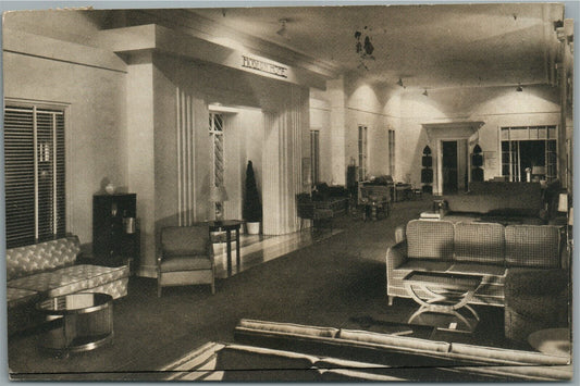 CHICAGO IL MARSHALL FIELD CO. FURNITURE DISPLAY VINTAGE REAL PHOTO POSTCARD RPPC