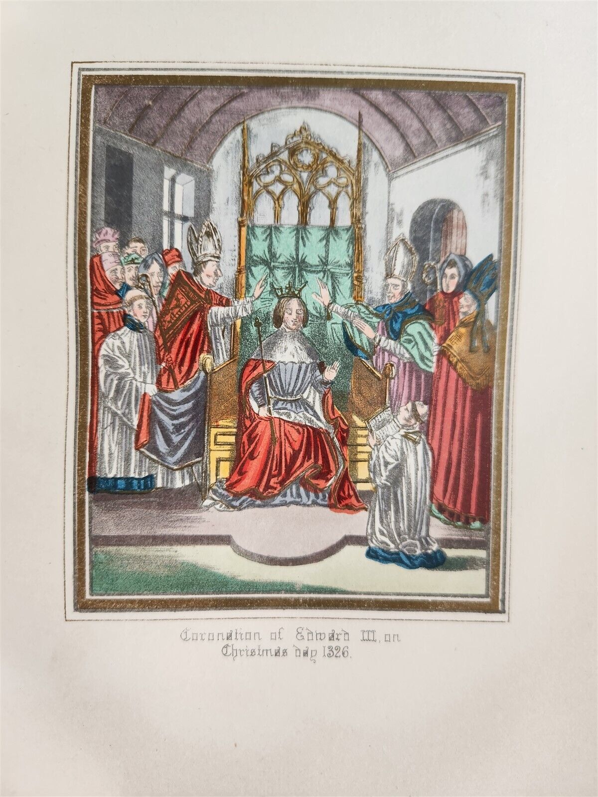 1868 FROISSART CHRONICLES of ENGLAND FRANCE SPAIN 2 VOLUMES antique ILLUSTRATED