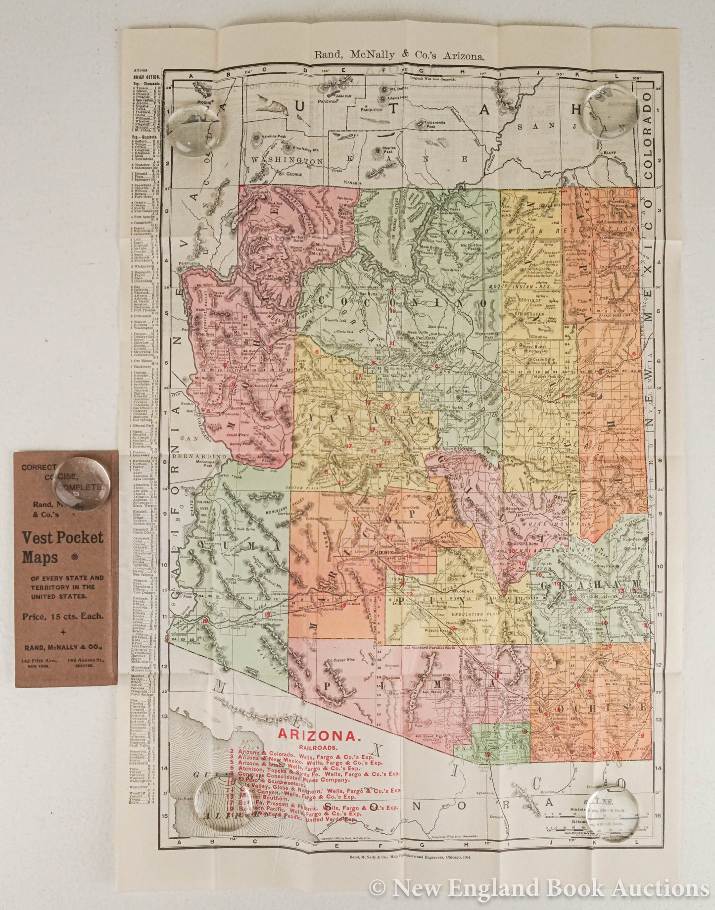 1895-1921 GROUP of 12 AMERICAN STATES FOLDING MAPS BOOKLETS antique AMERICANA