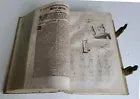 1719 ILLUSTRATED COMPENDIUM of HOUSEHOLD LITERATURE antique GERMAN PIGSKIN FOLIO