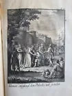 1739 TELEMACHUS SEEKING HIS FATHER ILLUSTRATED FOLIO antique in GERMAN